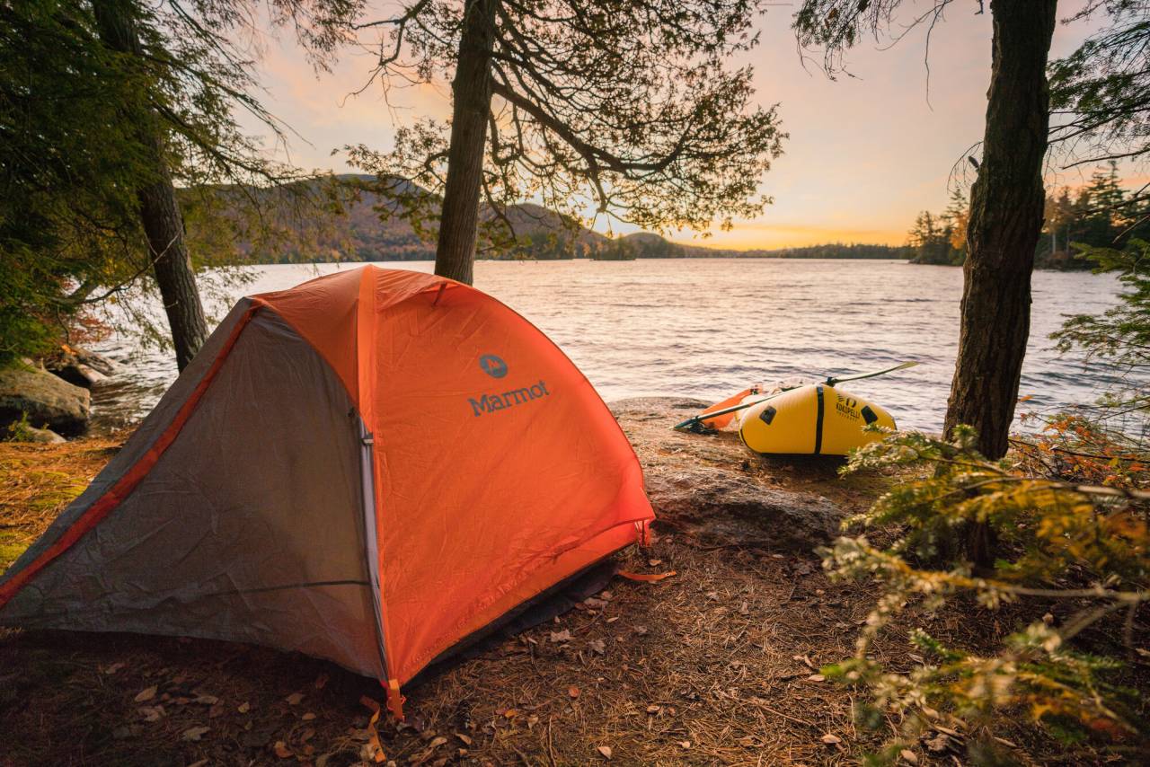 tent lake life